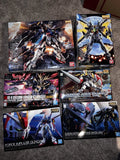 Lot of 6 Pre-owned Gundam Model Kits Bandai Various Grades Model