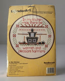 Vtg WonderArt In My Kitchen #5492 Needlecraft 7?? Hoop NIB Model