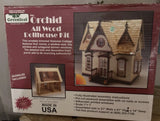 VTG Greenleaf Dollhouse Kit 1993 Orchid Wood Victorian Cottage Open Box COMPLETE Model
