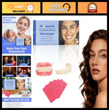 DIY Denture Kit - Comfort Fit Top & Bottom Fake Teeth for Daily Wear, Easy Use Model