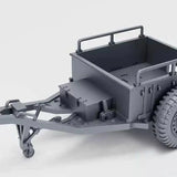 Resin WWII US M10 Ammunition Trailer  unpainted unassembled 4 scales choice Model