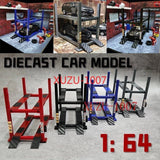 Diorama 1:18/24/43/64 Scale Car Park Model  Double Lifts Rack Garage Scene Model Model