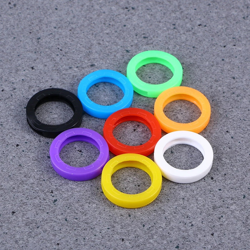 Silicone Key Covers 50Pcs Assorted Color Reusable Key Caps for Numbering Keys Model