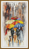 Creative ??ross Stitch Embroidery Kit "Cherbourg umbrellas" Nova Sloboda Model