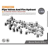 1/48 Miniature Factory Building Diorama Scenery Pipe and Valves Assembly Model