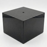Premium Black Marble Display Base with Center Mount Hole ¨C Polished Stone Pedest Model