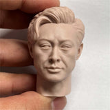 1/6 Scale Unpainted Gangster Gao Qiqiang Zhang Songwen Head Carving Sculpt Model Model