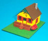 Laser Tech LT-847 Fishing Cabin DIY Dollhouse Kit 1:144 Scale NEW Model