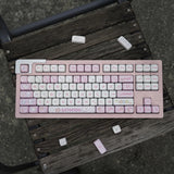 MOA Cat Pink 140 Keys Keyboard Keycap Cute Personality PBT Thermal Sublimation Model