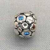 Authentic Pandora Moments Blue Bubbles Charm/Bead Silver 925 ALE 790329CZB Charms