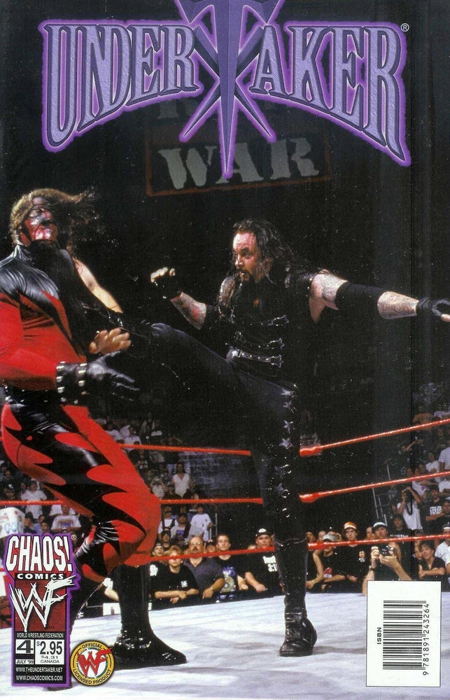 Undertaker #4A VF; Chaos | WWF Photo Cover - w/Bag+Board Model