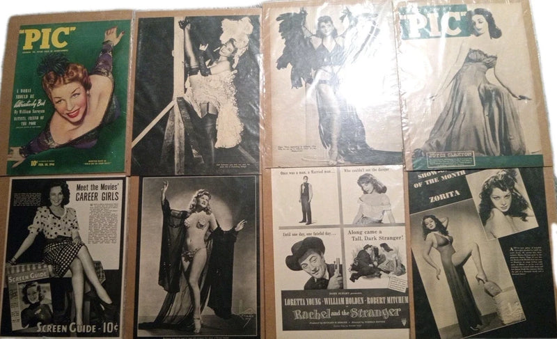 Lot Of 8 Show Girls 1940s Model