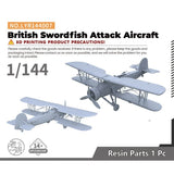 Yao's Studio LYR144007 1/144 Military Model Kit British Swordfish Attack Aircraf Model
