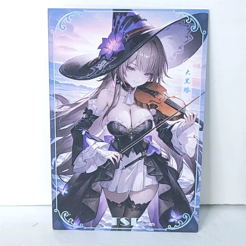 Herta Waifu Card Anime Girl Violin Matchmaker Wall Art Oversized Board A5 Model