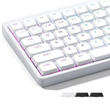 Low Profile Keycaps - XVX White 121 Keys Slim Design Universal Replacement Model