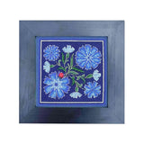 DIY Cross Stitch Kit Stitch Cornflowers on Plastic Canvas Cross Stitch Craft Model