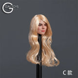 GC047C 1:6 Female Margot Elise Robbie Head Sculpt Blond Hair Model Fit 12