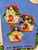 Walco Holiday Industries CHRISTMAS BIRD HOUSE Sequin Bead Ornament Kit RARE! Model