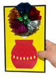 3D FLOWER BOUQUET BLOOMING VASE Magic Trick Appearing Mylar Spring Picture Board Model