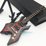1/6 Scale Special Shaped Electric Guitar Model Metal Rock Fit 12¡± Movable Doll Model