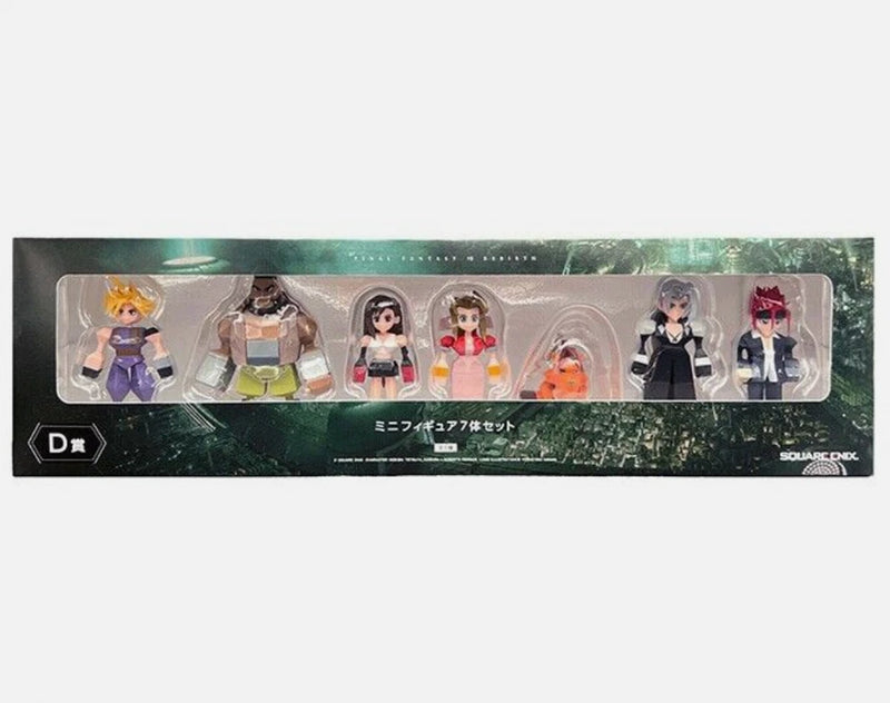 Final Fantasy VII Polygon Figure Set of 7 Square Enix Kuji Remake New Model