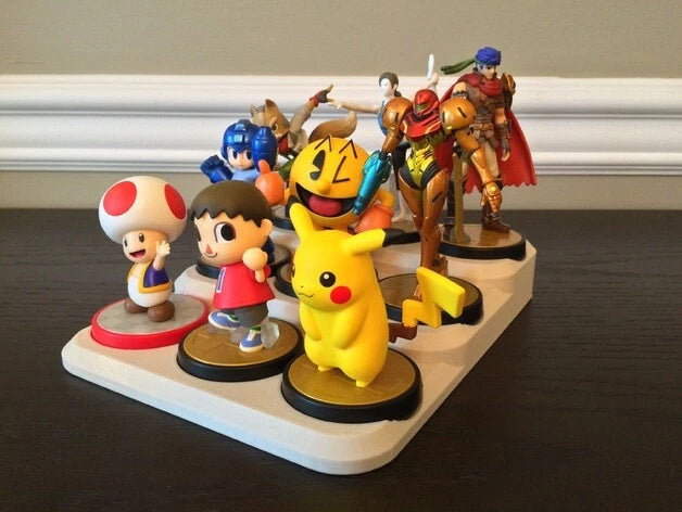 Nintendo Amiibo 9-Character Stand NFC Action Figure Display Figurine Game Model