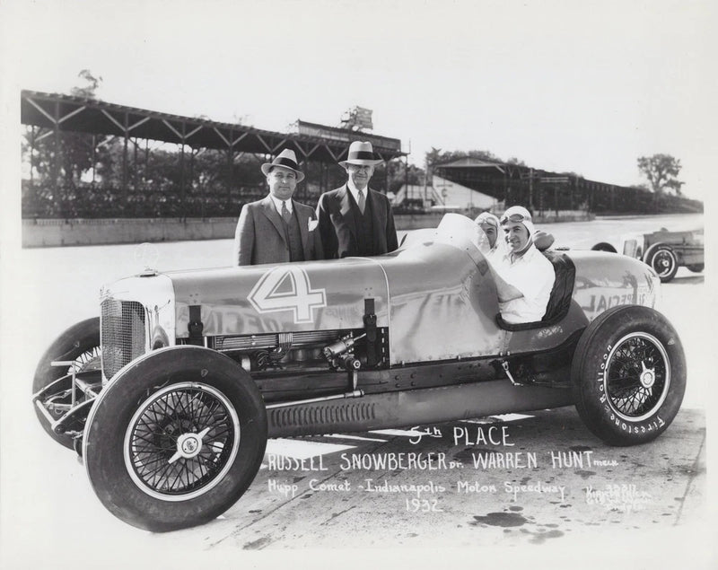 Russell Snowberger Indianapolis 500 Hupp Comet 1932 - Himes Estate Photo Model