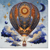 Sky & Stars Air adventures Bead Embroidery Kit ?C DIY Beaded Home Decor Wall Art Model