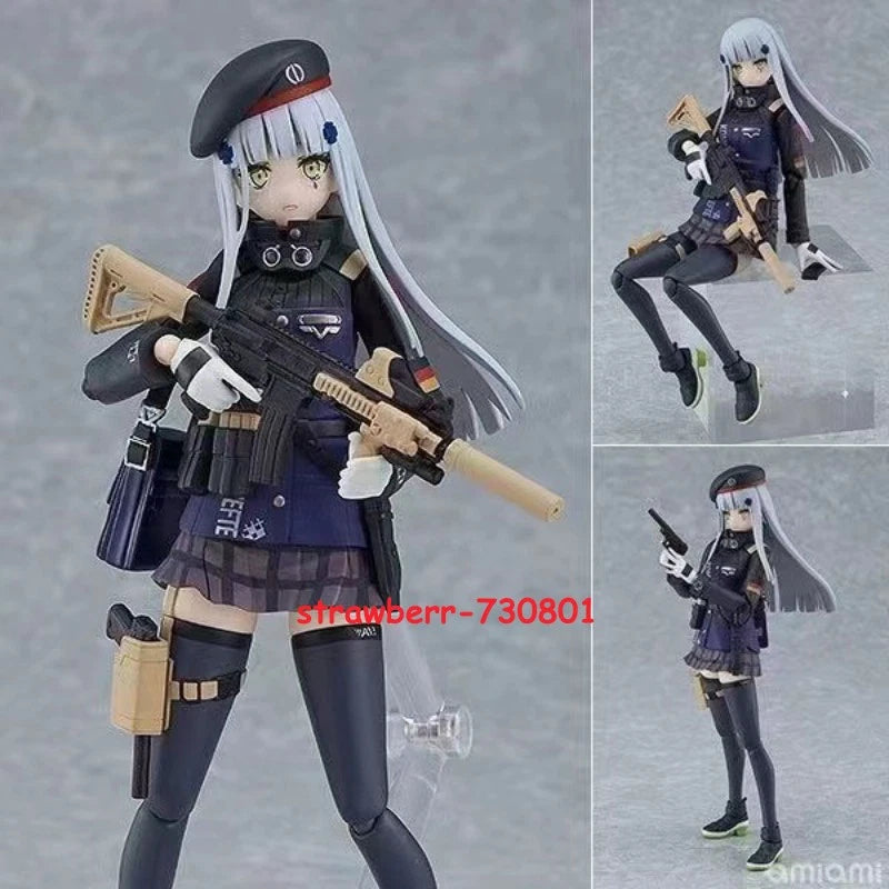 Anime Girls Frontline Hk416 Figma Action Figure Pvc Statue Model Xmas Gift Toy Model