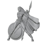 1/24 Belle Valor GladiatorGrey Resin Figurine Toy Unpainted GK Doll Unassembled Model