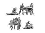 Medical Rescue Figures 1:32 Scale 3D Printed Resin Diorama Set Model