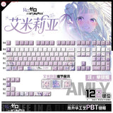 Anime Re:Life in a Different World from Zero Emiria Theme PBT Keycap 122Pcs Set Model