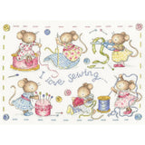 Bothy Threads counted cross stitch kit "I Love Sewing", XKG9, 32x23cm, DIY Model