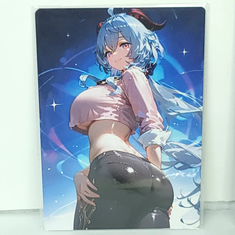 Gan Yu Double Sided Night Premium Waifu Card Anime Wall Art Oversized Board A5 Model