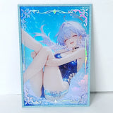Robin Swimming Blue Acrylic Waifu Card Anime Girl Wall Art Oversized Board A5 Model