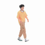 Miniature Boy Figurine Display Standing Boy Figure Model