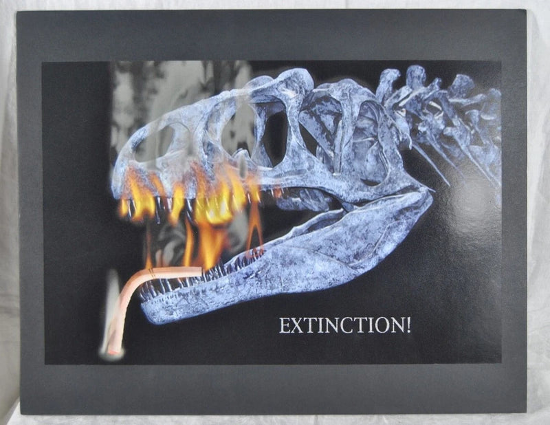 Digital Imaging EXTINCTION! Exhibition Photography on Black Board 16" by 20" Model