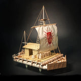1/16 Classic Wooden Sailboat Model Building Kit Large Scale DIY Assembly Decor Model