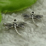 Free Ship 480 pieces tibet silver dragonfly charms 18x15mm B3903 Charms