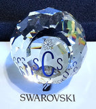 ??Swarovski Crystal 1987 SCS Joining Gift 40mm Edelweiss Flower Ball Paperweight Model
