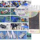 for MG 1/100 ZZ ver ka Double Zeta AW9 Details Add on Part Etch Sheet S02+decal Model