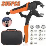305x Heavy Duty Snap Fastener Tool kit Boat Cover Metal Snap Canvas Sewing Tarps Model