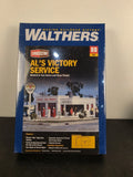 Walthers Cornerstone (N) 933-3243 AL's Victory Service Station - Kit Sealed Model