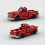MOC Car Ford F-100 Red Building Block Model Kit Toy Gift 167 Pcs Model