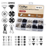 Hook and Eye Sewing Set Snap Button Kit with Bra Hooks & Skirt 50 pairs set Model