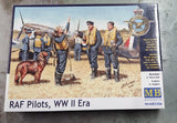 Master Box 1/35 RAF Pilots WWII Era MB3206 OOP Sealed Figures w/ Dog NIB Model