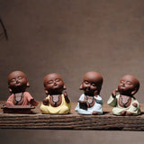 Mini Pet Yixing Zisha Artware Mini Statue Purple Clay Tea Pet Handmade Tea Play Model