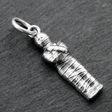 925 Sterling Silver Mummy Pendant Charm Halloween Scary Horror Egyptian Egypt Charms