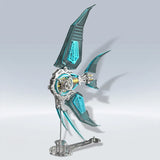 3D Metal Puzzles for Adults Mechanical Angelfish Steampunk Model DIY Kit Gift Model