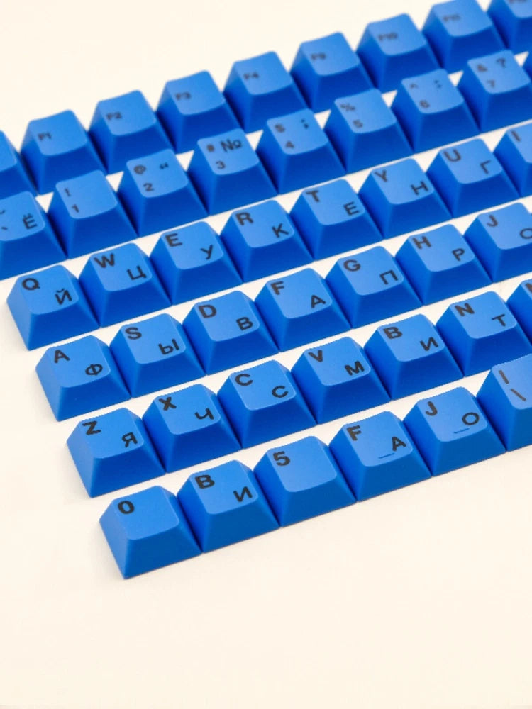 Alpha Keycap Kits Dye Sublimated Keycap With Chinese Zhuyin / Russian Root Model